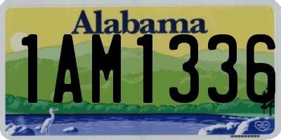AL license plate 1AM1336