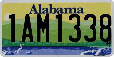 AL license plate 1AM1338