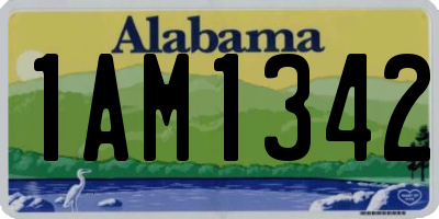 AL license plate 1AM1342
