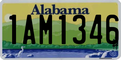 AL license plate 1AM1346