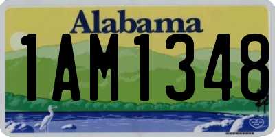 AL license plate 1AM1348