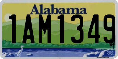 AL license plate 1AM1349