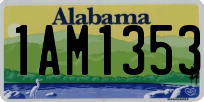 AL license plate 1AM1353