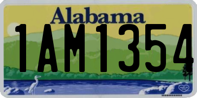 AL license plate 1AM1354