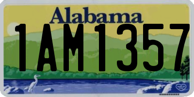 AL license plate 1AM1357