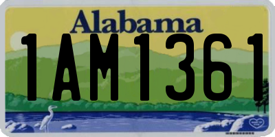 AL license plate 1AM1361