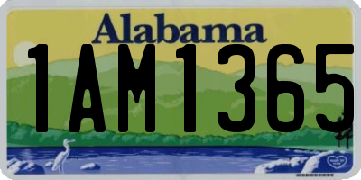 AL license plate 1AM1365