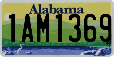 AL license plate 1AM1369