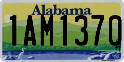 AL license plate 1AM1370