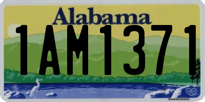 AL license plate 1AM1371