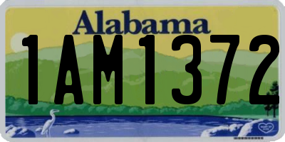 AL license plate 1AM1372