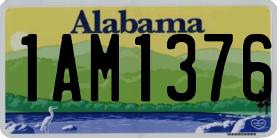 AL license plate 1AM1376