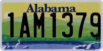 AL license plate 1AM1379