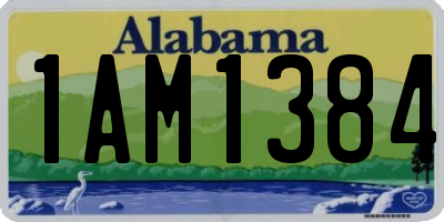AL license plate 1AM1384