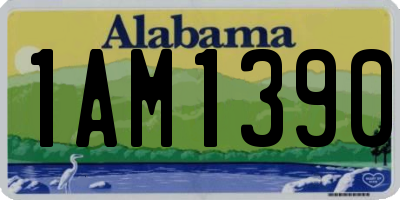 AL license plate 1AM1390