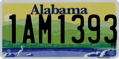 AL license plate 1AM1393