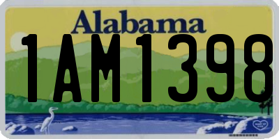 AL license plate 1AM1398