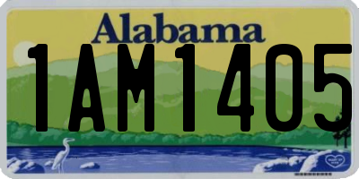 AL license plate 1AM1405