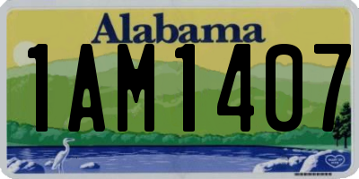 AL license plate 1AM1407