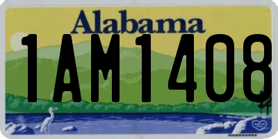AL license plate 1AM1408