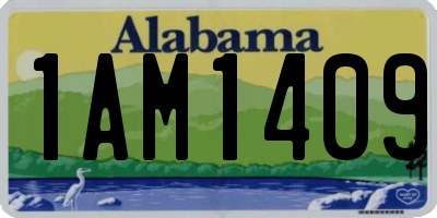 AL license plate 1AM1409