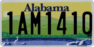 AL license plate 1AM1410
