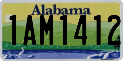 AL license plate 1AM1412