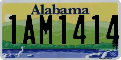 AL license plate 1AM1414
