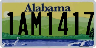 AL license plate 1AM1417