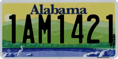 AL license plate 1AM1421