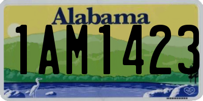AL license plate 1AM1423
