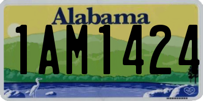 AL license plate 1AM1424