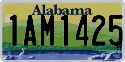 AL license plate 1AM1425