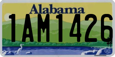 AL license plate 1AM1426