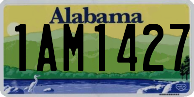 AL license plate 1AM1427