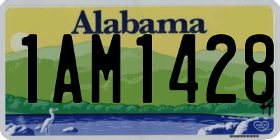 AL license plate 1AM1428