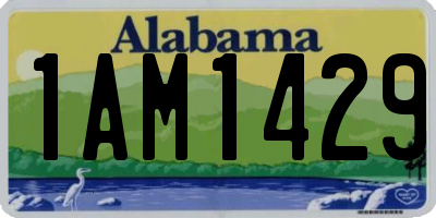AL license plate 1AM1429