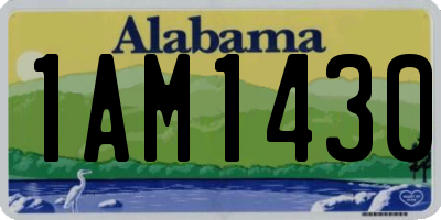 AL license plate 1AM1430