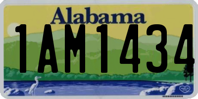 AL license plate 1AM1434