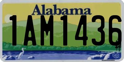 AL license plate 1AM1436