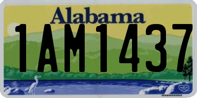 AL license plate 1AM1437