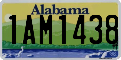 AL license plate 1AM1438
