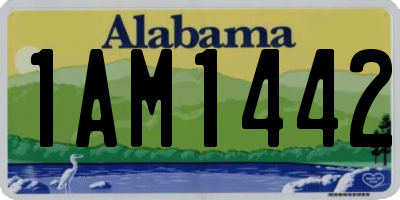 AL license plate 1AM1442