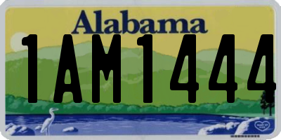 AL license plate 1AM1444