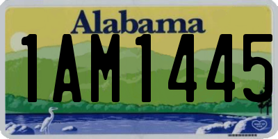 AL license plate 1AM1445