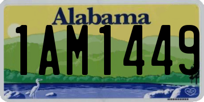 AL license plate 1AM1449