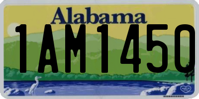 AL license plate 1AM1450