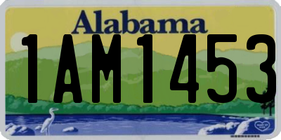 AL license plate 1AM1453