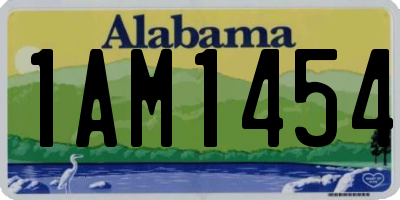 AL license plate 1AM1454