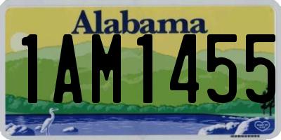 AL license plate 1AM1455